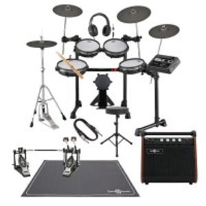 Yamaha DTX6K5-M Electronic Drum Kit With Double Pedal Custom Bundle