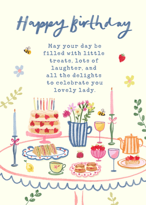 Moonpig Tea Party Birthday Card