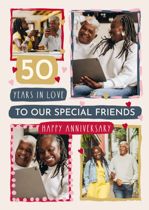 Moonpig Special Friends Photo Upload Anniversary Card
