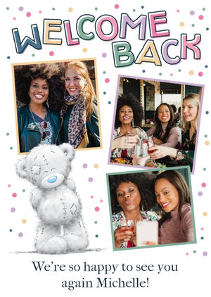 Tiny Tatty Teddy Tatty Teddy Cute Photo Upload Welcome Back Card