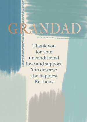 Moonpig Brush Stroke Effect Grandad Birthday Card