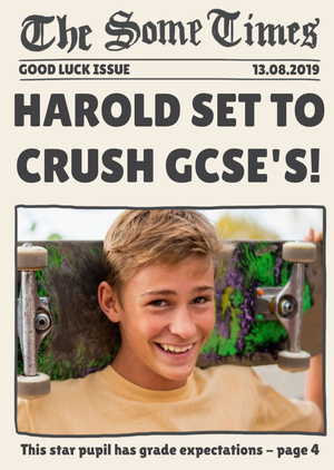 Moonpig The Some Times Good Luck In Your Exams Star Pupil Set To Crush Gcse's Personalised Photo Card