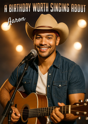Moonpig Photographic Country Singer Face Swap Photo Upload Birthday Card