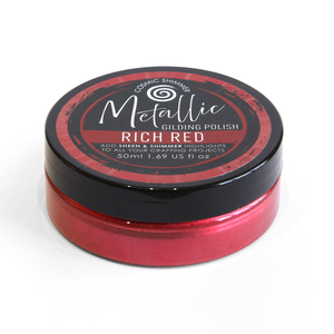 Cosmic Shimmer Metallic Gilding Polish Rich Red 50ml