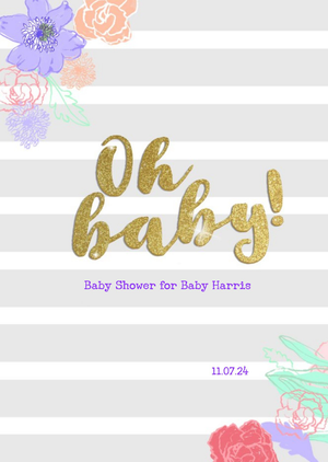 Moonpig Personalised Baby Shower Bottle Card