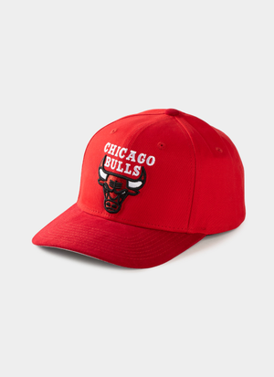 Mitchell & Ness NBA Chicago Bulls Suede Visor Pro Crown Snapback Cap
