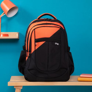 Streetsac Semi Plain Orange School Bag