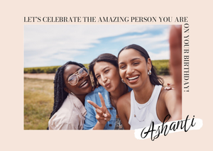 Moonpig Let's Celebrate The Amazing Person You Are On Your Birthday Photo Upload Card