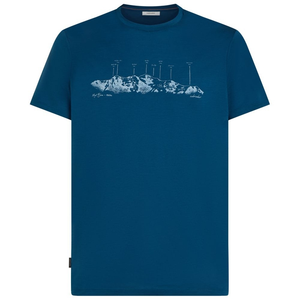 Mens Merino 150 Tech Lite The Peaks Short Sleeve Casual T-Shirt (Atlantis)