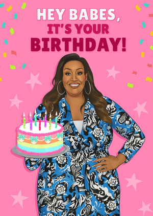 Moonpig Hey Babes It's Your Birthday Card