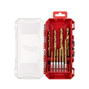 Milwaukee 4932493865 SHOCKWAVE HSS-G Tin Red Hex Set - 10pc