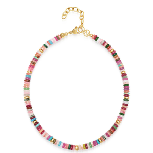 Women's Multicolor Tourmaline Choker (15")