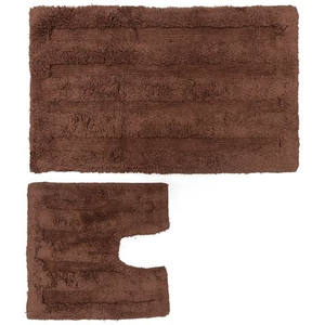 Peter's - Bath Mat Set Chocolate 2pce