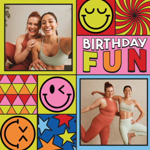 Moonpig S.w. Smiley Colourful Collage Photo Upload Birthday Fun Card