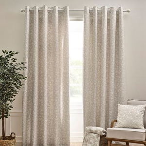 CATHERINE LANSFIELD BROOKE FLORAL NATURAL 90X90 Curtain
