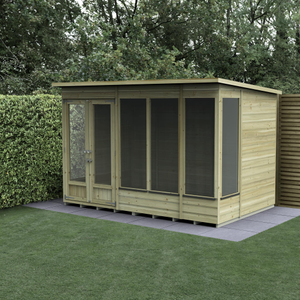 Beckwood Apex Summerhouse 10x6 - Double Door - 5 Windows