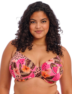Elomi Cabana Nights Plunge Bikini Top - Multi