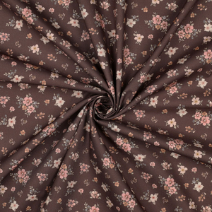 Tissu popeline de coton Soline - Brun