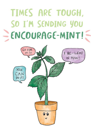 Moonpig Puntastic Times Are Tough So I'm Sending You Encourage-Mint Card