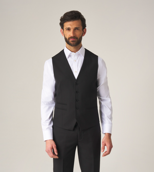 Madrid Suit Waistcoat Black