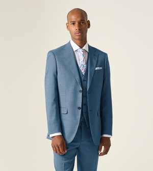 Lucien Suit Tailored Jacket Teal Blue