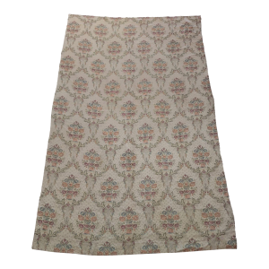Vintage French Aubusson Style Floral Jacquard Tapestry Fabric Panel