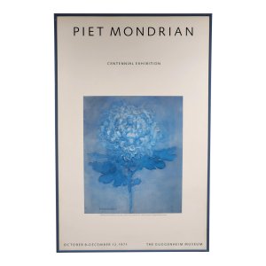 1971 Piet Mondrian Centennial Exhibition, Guggenhiem Museum, Lithograph Poster
