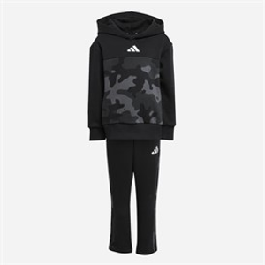 adidas Kids Seasonal Essentials Camo Tracksuit Black/White