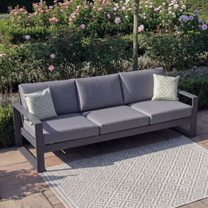 Maze - Amalfi Aluminium 3 Seat Garden Sofa - Grey