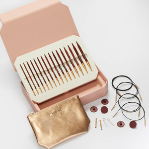 Coffret aiguilles à tricoter circulaires KnitPro Symfonie Rose - Carton abimé