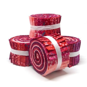 Batik Jelly Rolls - Red