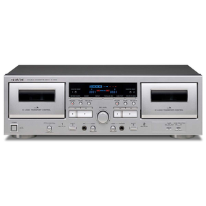 Nearly New - Teac W-1200 Twin Cassette Deck - Silver