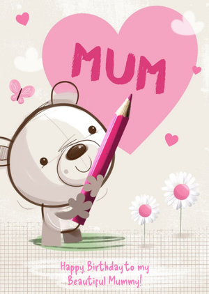 Moonpig Happy Birthday To My Beautiful Mummy Card
