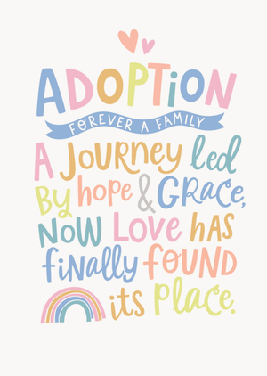 Dotty Black Forever A Family Adoption Card