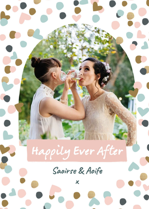 Moonpig Photo Upload Happy Ever After Wedding Card