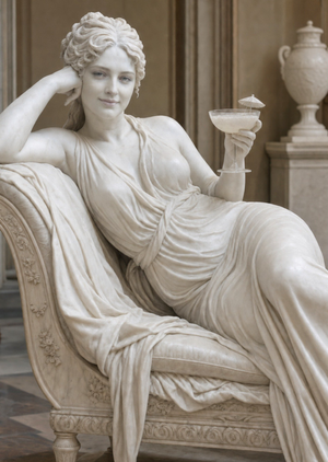 Moonpig Funny Classical Statue With Cocktail Face Swap Photo Upload Birthday Card