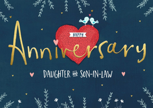 Moonpig Designers Daughter And Son-In-Law Anniversary Card