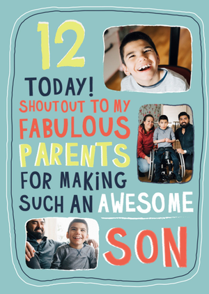 Moonpig Such An Awesome Son Photo Upload Birthday Card