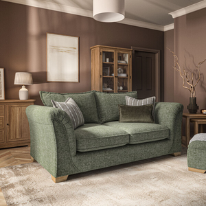 Milldale 3 Seater Sofa in Milo Olive Fabric with Earth Scatters