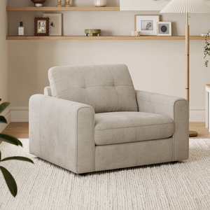 Marley Armchair in  Lila Natural Fabric