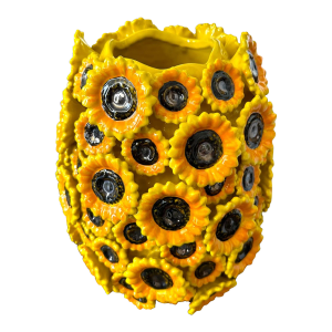 21st Century Original of "Sunflower" Ceramic Vases