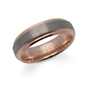 Rose Gold Plated Tungsten Carbide 7mm Ring