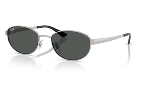 Ray-Ban RB3774D Sunglasses - Silver, Ray-Ban Dark Grey