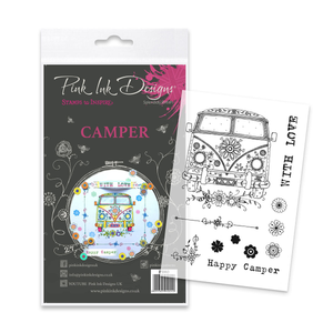 Pink Ink Designs - Camper Van, A6 Clear Stamp Set