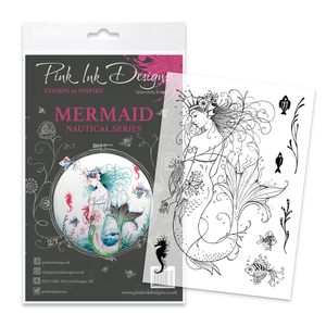 Pink Ink Designs - Mermaid, A5 Clear Stamp Set