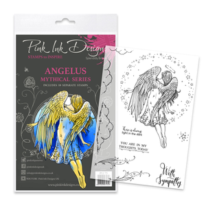 Pink Ink Designs - Angelus, A5 Clear Stamp Set