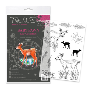 Pink Ink Designs - Baby Fawn, A5 Clear Stamp Set