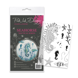 Pink Ink Designs - Seahorse, A6 Clear Stamp Set