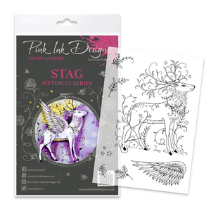 Pink Ink Designs - Stag Deer, A5 Clear Stamp Set