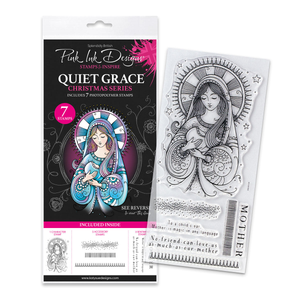 Pink Ink Designs - Quiet Grace - Christmas Mother Mary, DL Stamp Set